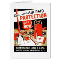 Air Raid Protection 1943 WPA cards