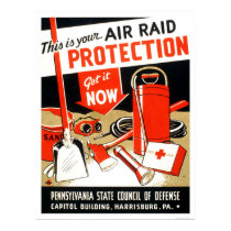 Air Raid Protection 1943 WPA posters