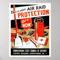 Air Raid Protection 1943 WPA Posters