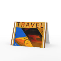 Air, Sea and Land Travel Horizontal Greeting Card