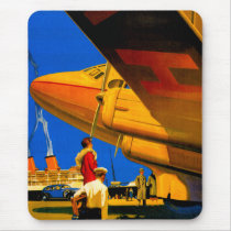 Air, Sea and Land Travel Mouse Pad mousepads by retroz Air, Sea and Land Travel Mouse Pad mousepads