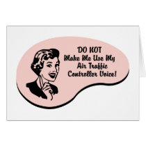 Air Traffic Controller Voice Greeting Card