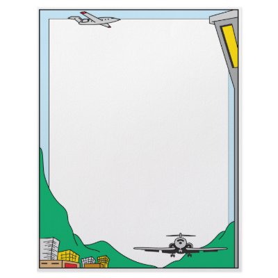 Air Travel Letterhead by stationeryshop