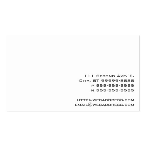 Airbeep Business Card Templates (back side)