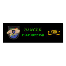 airborne Army ranger veterans vets bookmarkers Business Card Templates