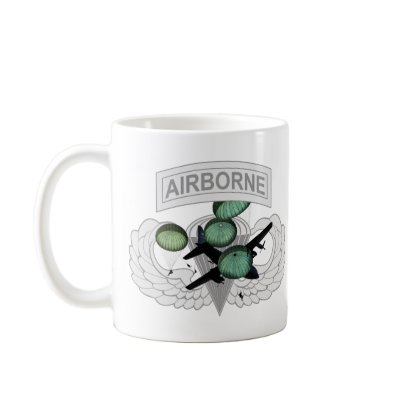Airborne Jump with Wings Mug by proartshirts