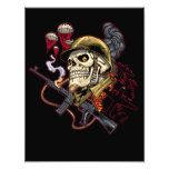 Airborne Marine Corps Parachute Skull by Al Rio Photograph