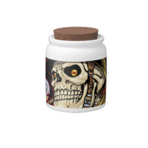 Airborne or Marine Paratrooper Skull with Helmet Candy Dishes