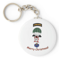 Airborne Santa Keychain