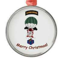 Airborne Santa Christmas Ornaments