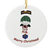 Airborne Santa Christmas Ornaments