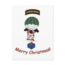 Airborne Santa Postcard