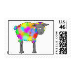 Airbrush Sheep Postage Stamp
