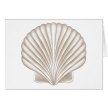 Airbrush Style Seashell Card