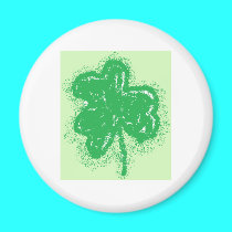 airbrushed shamrock magnets