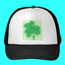 airbrushed shamrock hats