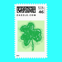 airbrushed shamrock stamps