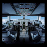 Airbus A380 - Cockpit HD Posters