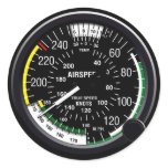Aircraft Airspeed Indicator Gauge Sticker