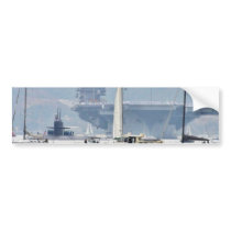 Aircraft Carriers Bay Ships Boats Bumper Sticker