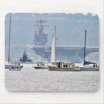 Aircraft Carriers Bay Ships Boats Mousepads