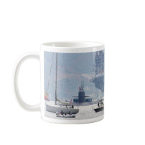 Aircraft Carriers Bay Ships Boats Coffee Mug