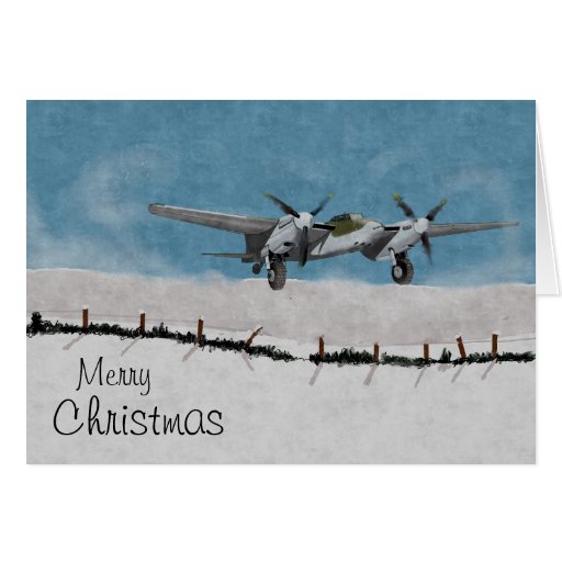 Aircraft Christmas Card | Zazzle