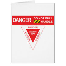 Aircraft Danger Greeting Cards