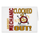 Aircraft Mechanic Clocked Out Card
