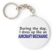 Aircraft Mechanic During The Day Key Chain