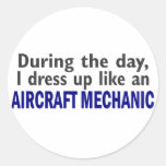 Aircraft Mechanic During The Day Stickers
