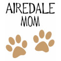 airdale mom big pawprints t-shirts by dogsandhorses airdale mom big pawprints t-shirts