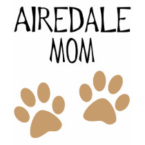 airdale mom big pawprints t-shirts by dogsandhorses airdale mom big pawprints t-shirts