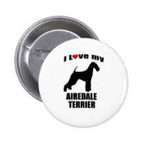 Airdale Terrier botones