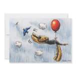 Aire-Balloon Airedale Terrier Invitations