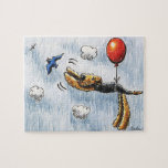 Aire-Balloon Airedale Terrier Jigsaw Puzzle