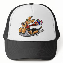 Aire-Sledding Airedale Terrier Hats