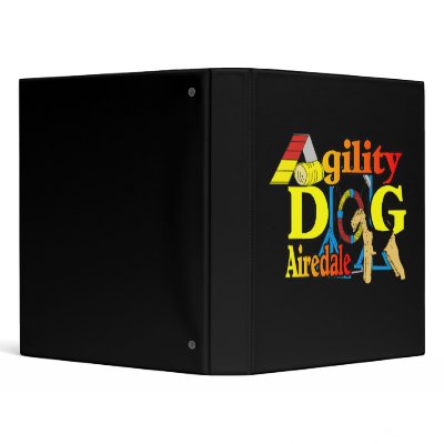 Airedale_Agility 3 Ring Binder by DogsByDezign