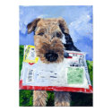 Airedale Airemail Poster. posters