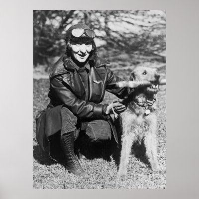 Airedale and Aviatrix, early 1920s Posters by Photoblog