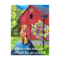 Airedale Barn Postcard