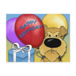 Airedale Birthday Postcard