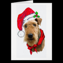 AIREDALE CHRISTMAS CARD cards