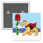 Airedale Christmas Dale Mail Buttons