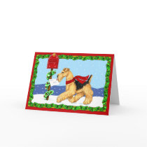 Airedale Christmas Dale Mail Greeting Cards