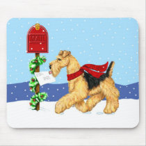 Airedale Christmas Dale Mail Mouse Mats