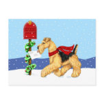 Airedale Christmas Dale Mail Post Cards