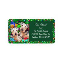 Airedale Christmas Open Now labels