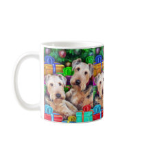 Airedale Christmas Open Now Mug