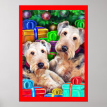 Airedale Christmas Open Now Poster